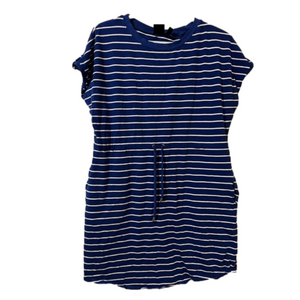 Rafaella Blue and White Striped Dress size medium